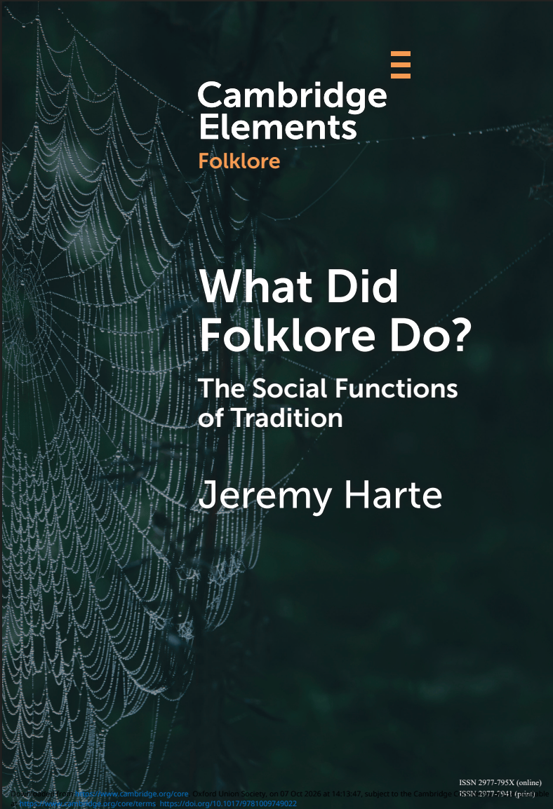First Element in Folklore published by Cambridge University&nbsp;Press